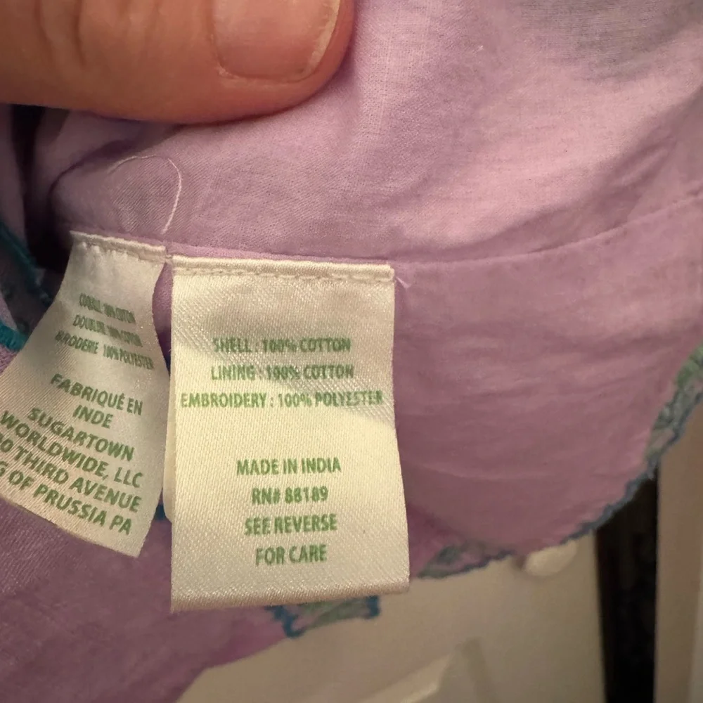 NWT Lilly Pulitzer Jene  Romper Purple Iris - Picture 6 of 6